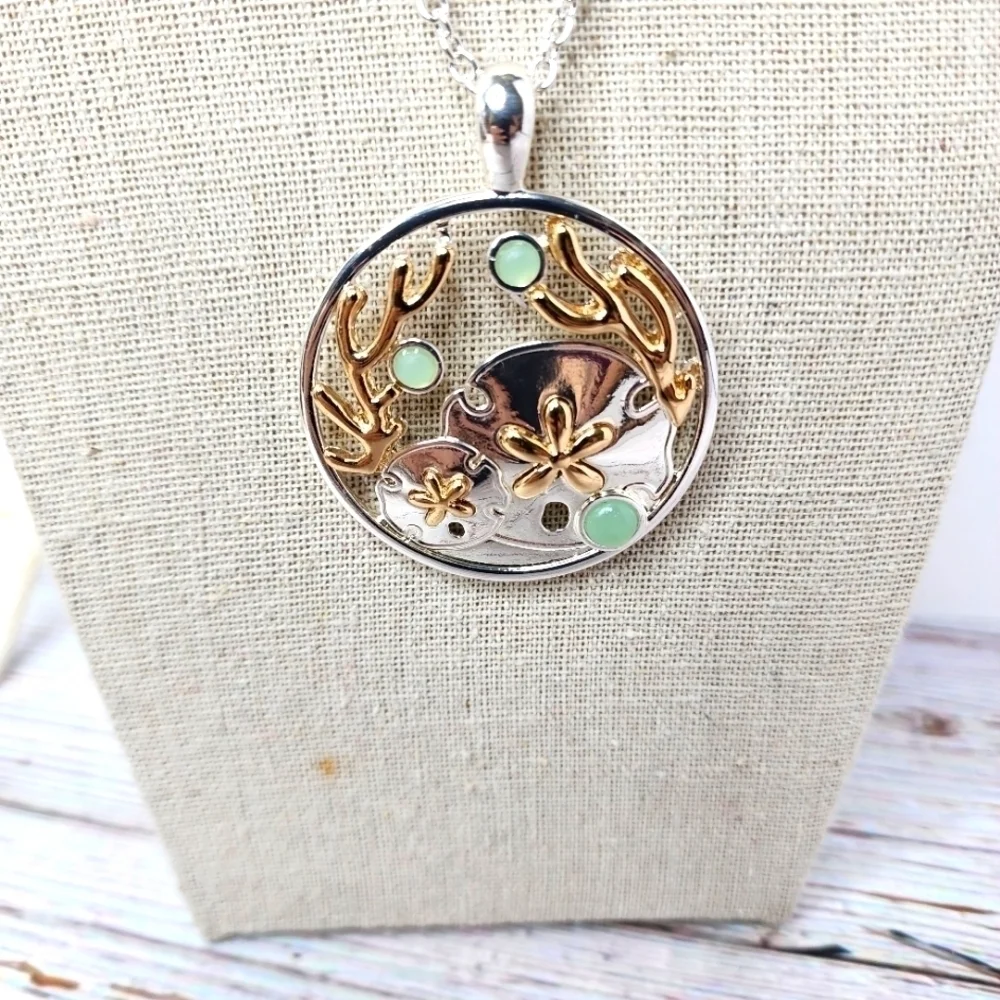 NEW PERIWINKLE BY BARLOW SILVER NECKLACE BEACH COASTAL VACATION‎ - Picture 8 of 9